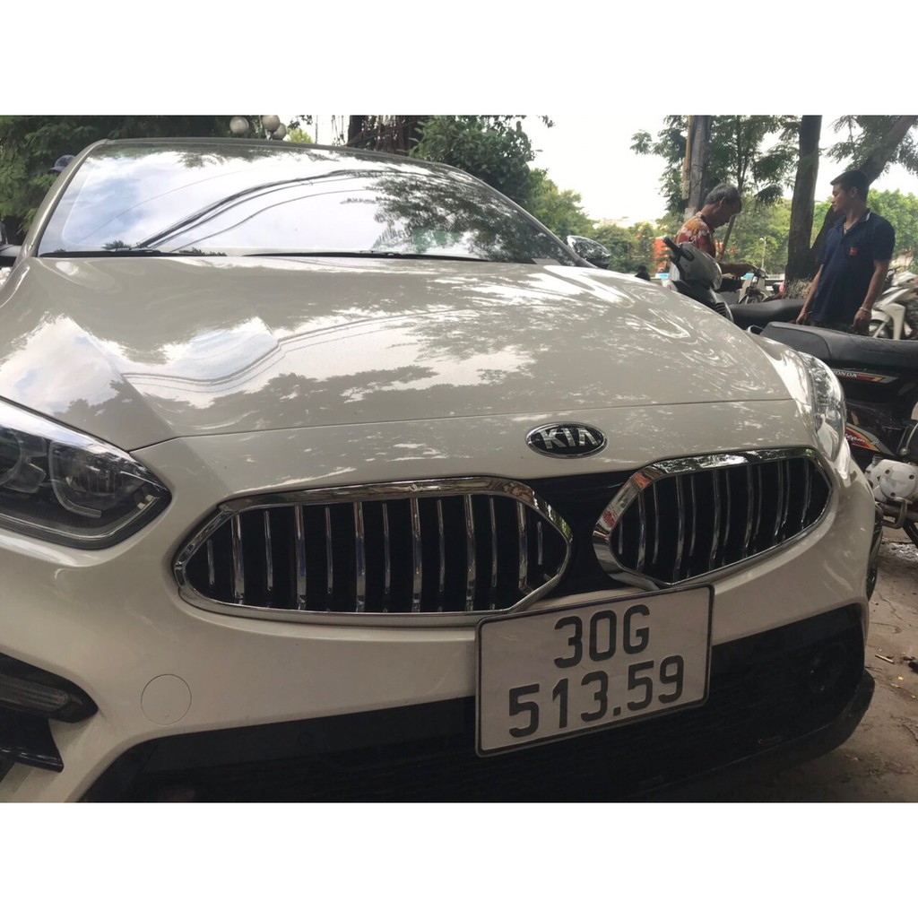 Kia cerato - Mặt ca lăng độ kiểu BMW cho Kia Cerato 2019, Nhựa ABS mạ crom cao cấp