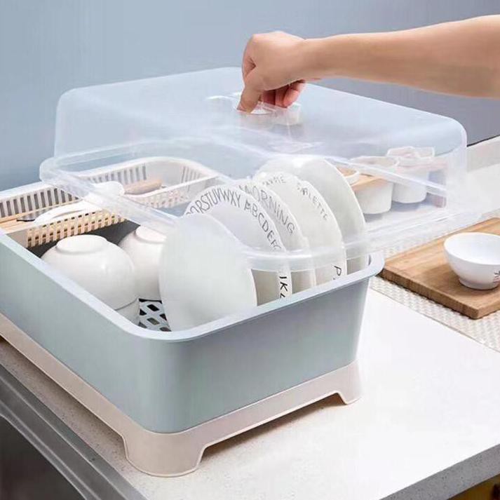 Giá Nhựa Úp Chén Dĩa Ráo Nước Tiện Dụng Cho Nhà Bếp