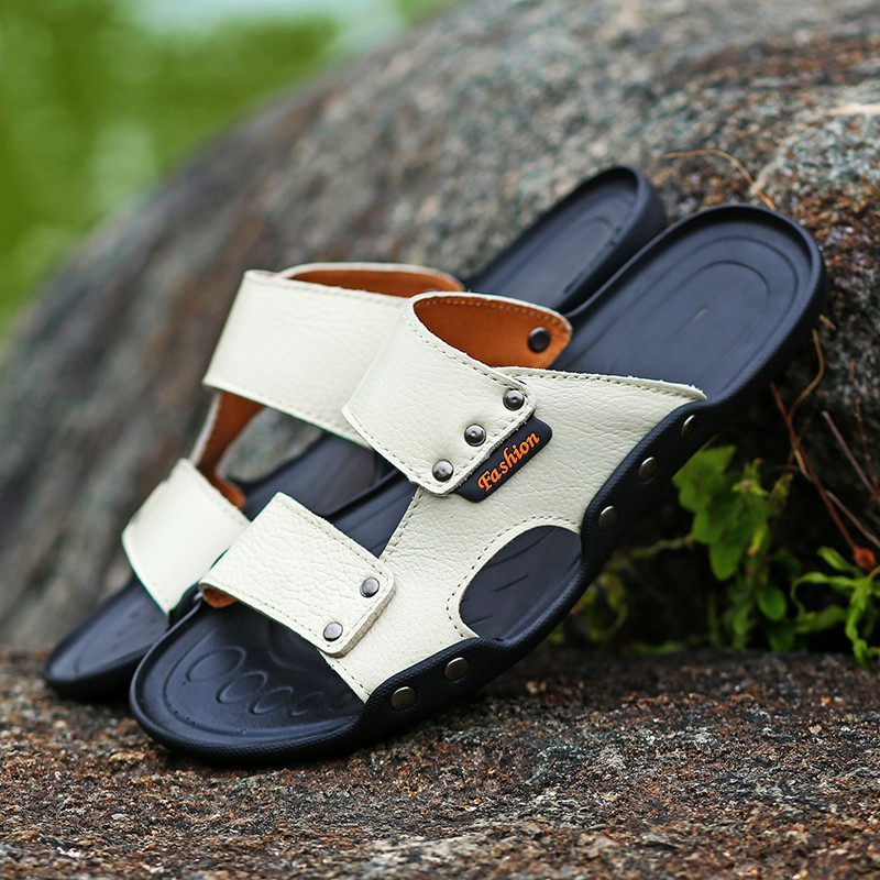 Giày sandal da thời trang cho nam . 2020 new