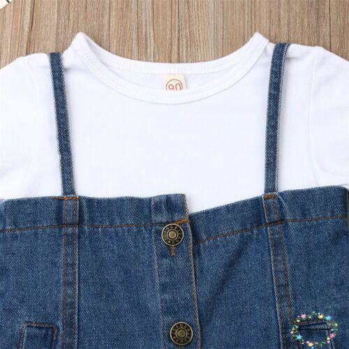 Set đầm denim + áo khoác jean dễ thương cho bé gái