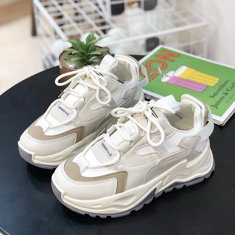 Giày thể thao sneaker nữ độn đế 💥ĐỘC_Store💥 đế gồ siêu êm Hot 2021 Gzi