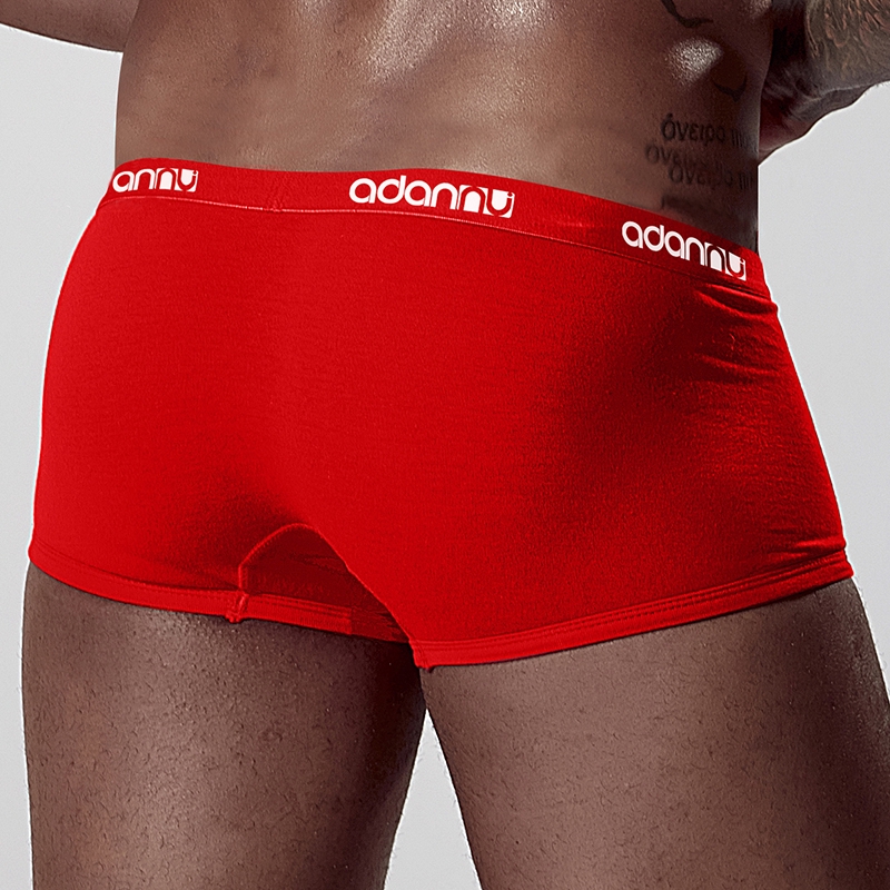 ☆ Ready Stock ☆ ADANNU Comfortable Solid Cotton Men's Underwear Boxer Underwear AD42