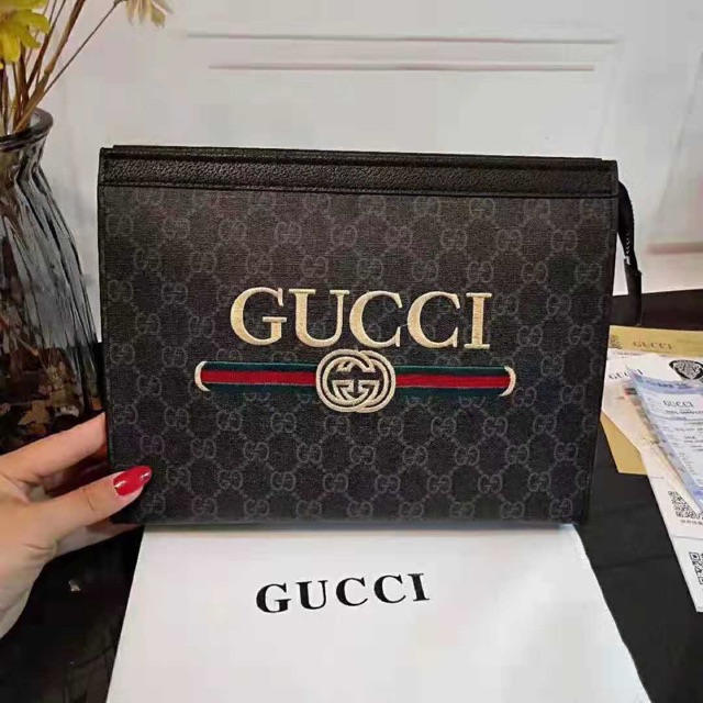 Cluth Cầm Tay Chữ G Full Box Đế Rộng Rosabeli