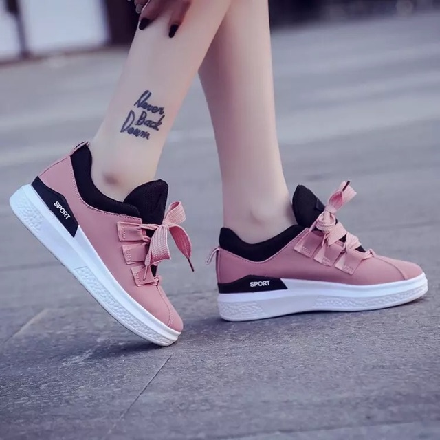 Giày sport nơ hồng (Combo 1 ri)