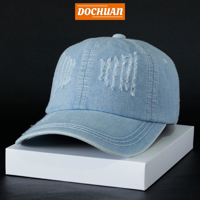 Nón kết JEAN rách nón VNXK N106. Mũ xuất khẩu Nhật Hàn Âu Mỹ phong cách bụi bặm thời trang dành cho Nam và Nữ