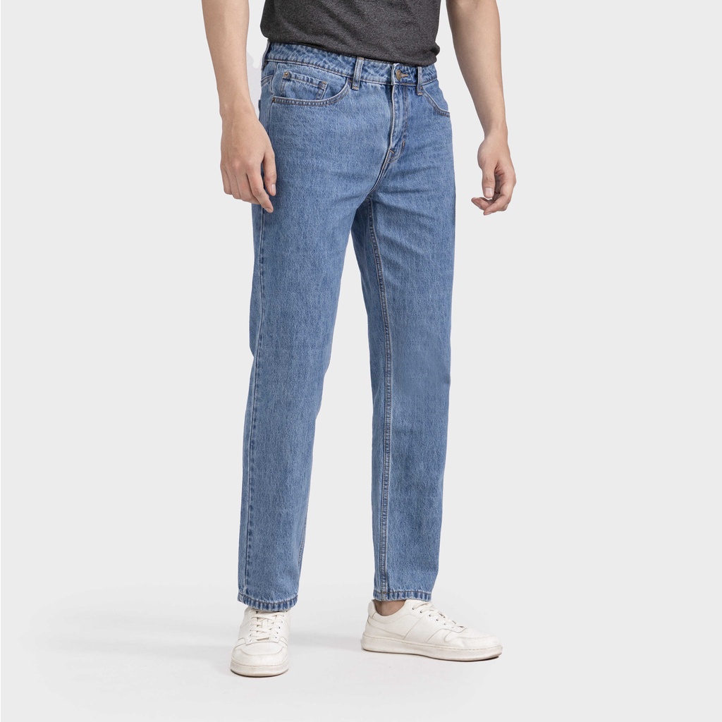 (Mẫu mới) Quần Jeans nam ARISTINO dáng Regular fit suông nhẹ, thiết kế trẻ trung, cotton đứng dáng - AJNR04