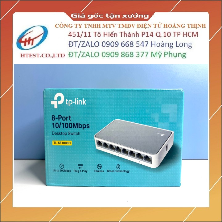 Switch chia mạng Tp-Link 8 Port + 2 Uplink 10/100Mbps