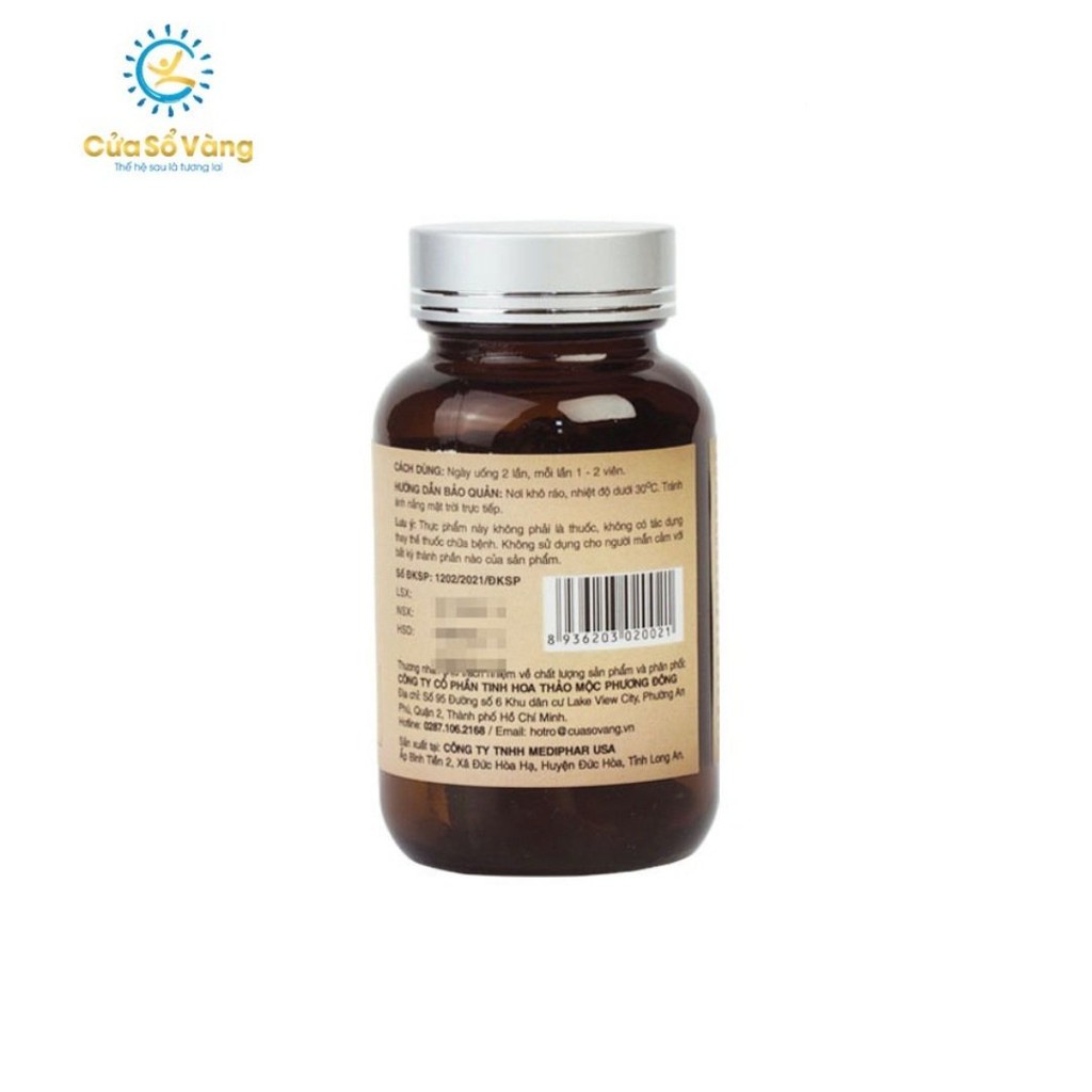LIB For Him Cửa Sổ Vàng, Bổ Thận, Tráng Dương, Tăng Cường Sinh Lực Nam Giới Hộp 60 Viên