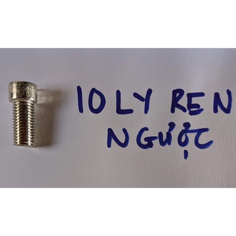 Ốc chân 10 ly ren ngược gắn được các dòng xe