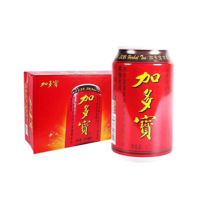 [1 Thùng 24 Lon] Trà Thảo Mộc Jia Dou Bao/ Nước Sâm Thảo Mộc Thanh Nhiệt
