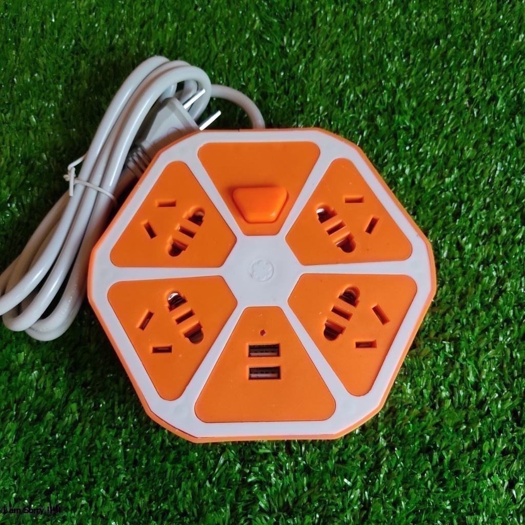 Ổ Cắm ĐIện 4 Lỗ Cắm và 2 Cổng USB