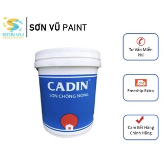  Cadin - Sơn chống nóng Cho Mái Tôn Tường đứng - giảm nhiệt - Lon 5L 