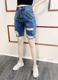 Quần bò ngố rách