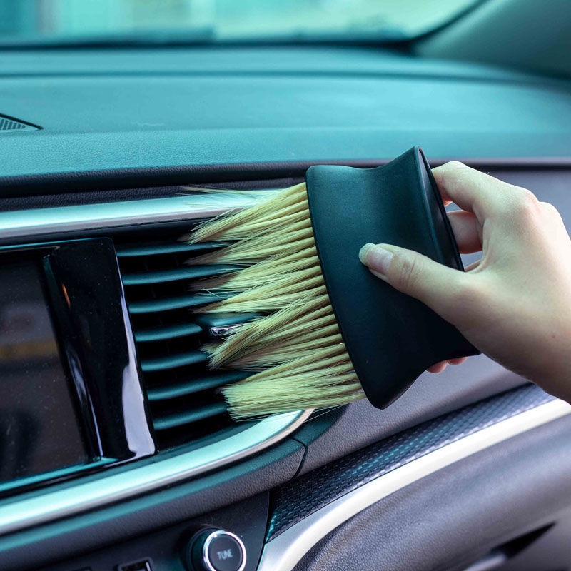 Bàn Chải Nylon Mềm Làm Sạch Bề Mặt Ghế Ngồi Xe Hơi Chống Trầy Xước