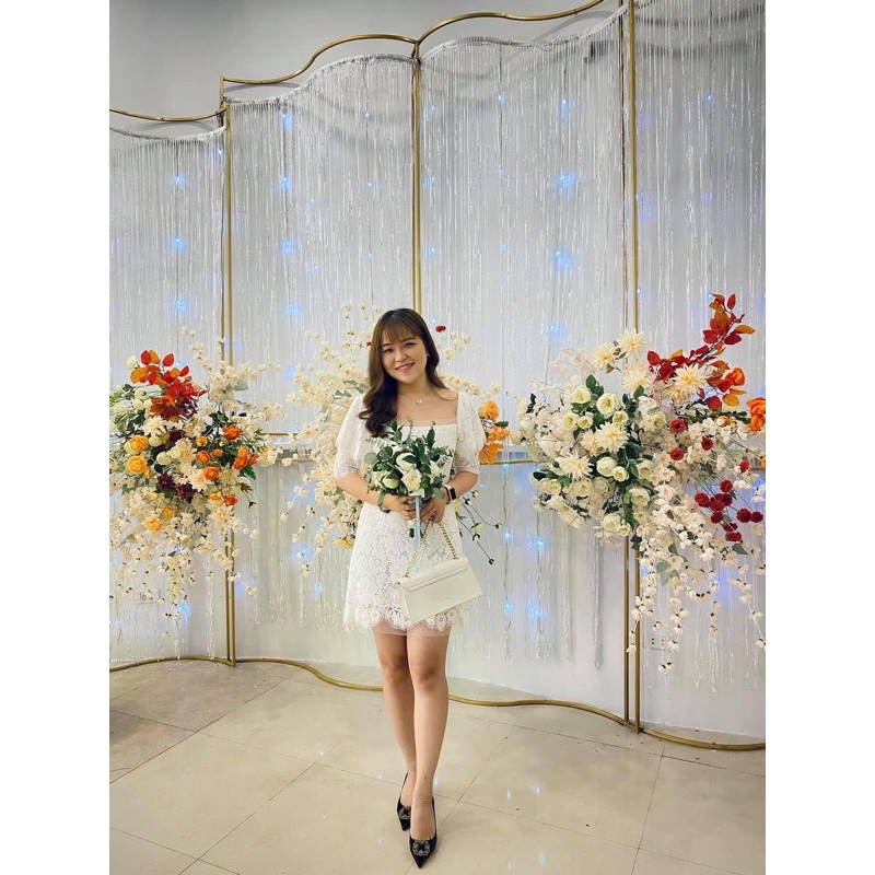 ( Ảnh thật ) V0310 Váy ren tay 2 lớp | BigBuy360 - bigbuy360.vn