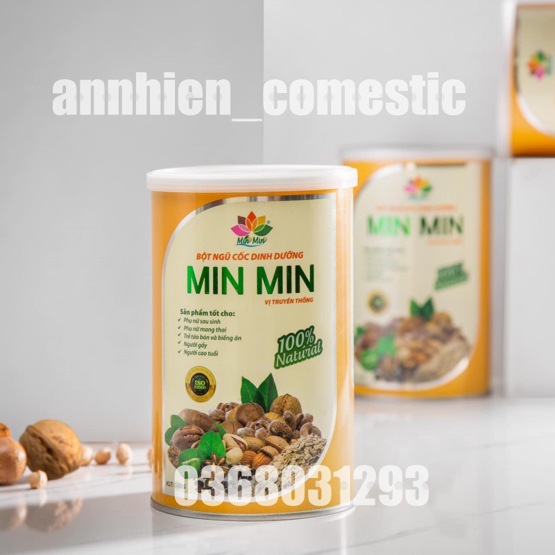 (Date Mới ) Ngũ Cốc Lợi Sữa Min Min  500g - Bột Ngũ Cốc Lợi Sữa MinMin- Bột Ngũ Cốc Dinh Dưỡng