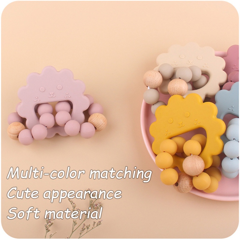 Đồ Chơi Ngậm Nướu Bằng Silicone Giúp Giảm Đau Cho Bé Sơ Sinh Mọc Răng