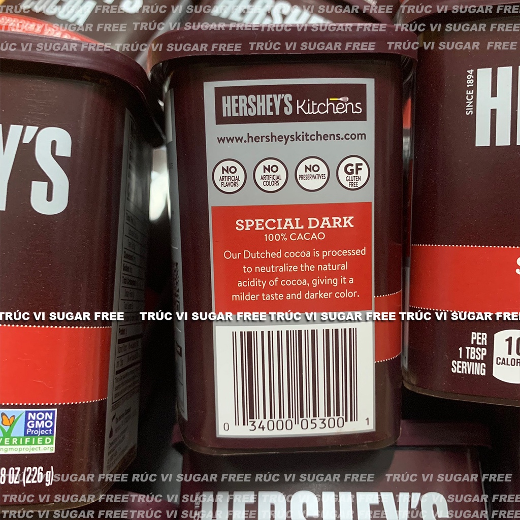 Cacao bột Nguyên chất Hershey’s (eat clean ,keto , gymer , không đường )