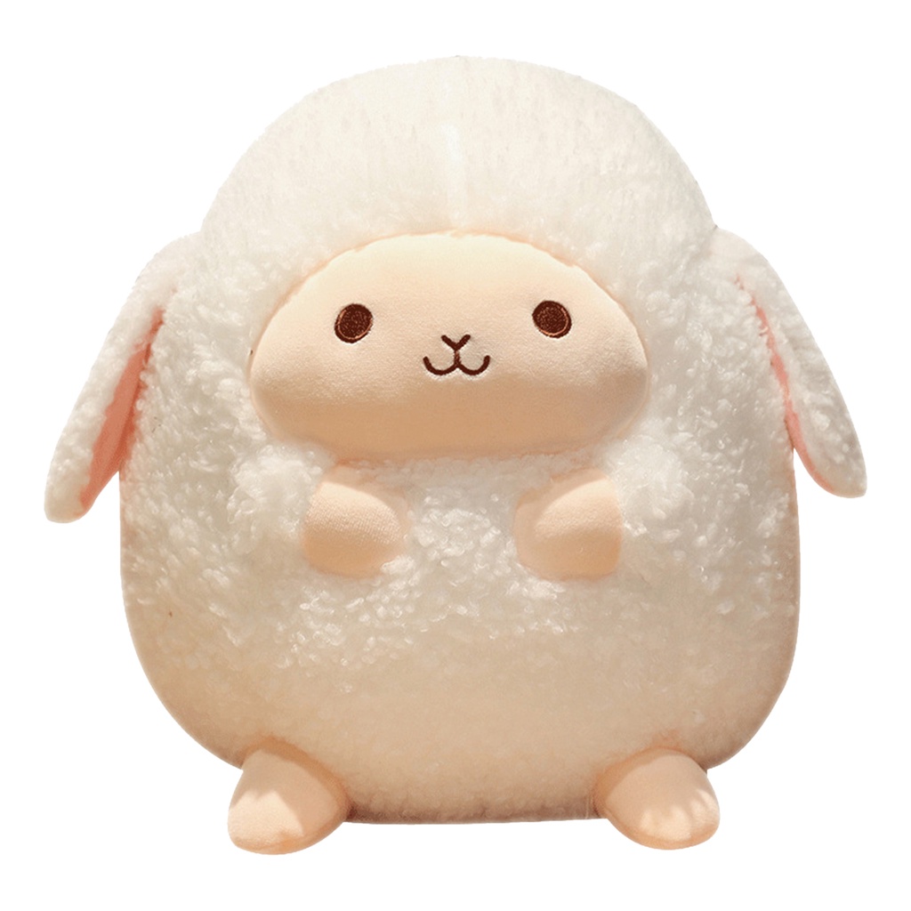 Đồ chơi nhồi bông Hình Chú Cừu Trắng Hoạt Hình Đáng Yêu