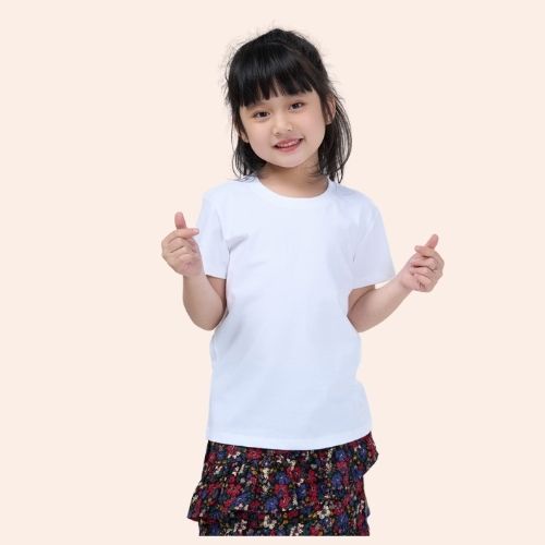 Áo thun trơn cho bé YODY phông tay ngắn, vải cotton co giãn, thoáng mát, mềm mịn TSK5187