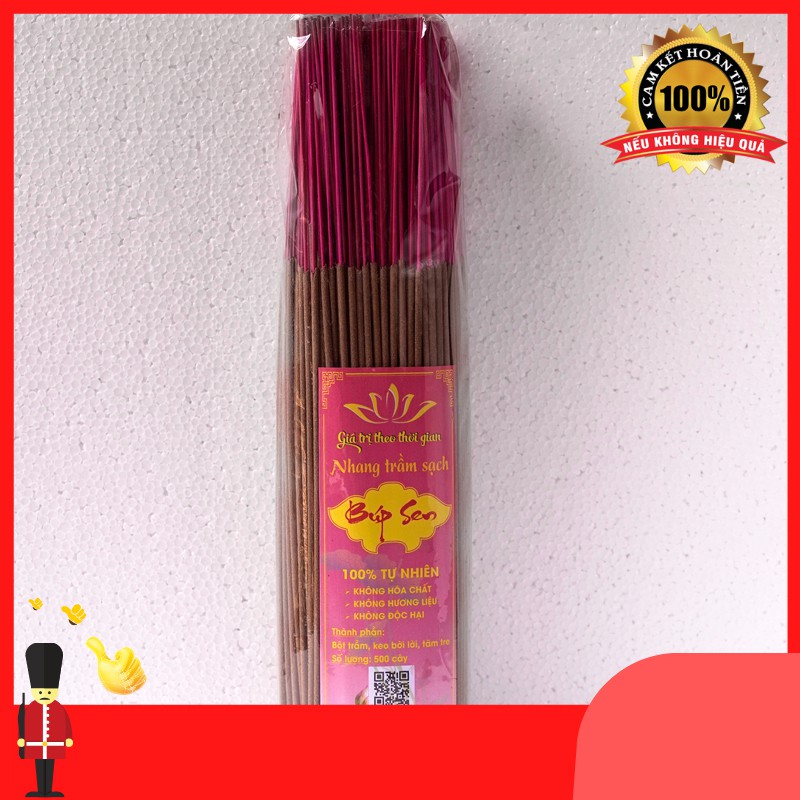 [Trầm Hương Búp Sen] Nhang Trầm thơm cao cấp Búp Sen 38cm 750gam - Trầm hương sạch tự nhiên
