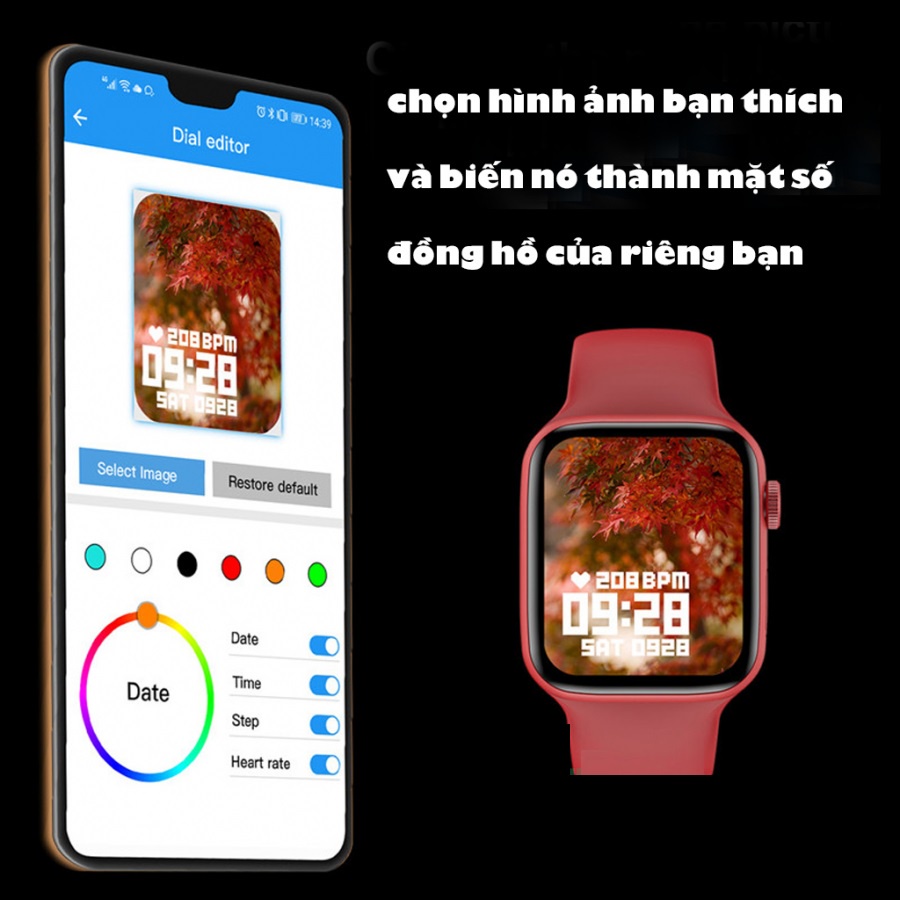 Đồng hồ thông minh HW22 Màn Hình Tràn Viền , Thay Đổi Hình Nền Tùy Ý, Nghe Gọi Và Có 5 Game Chơi Trực Tiếp