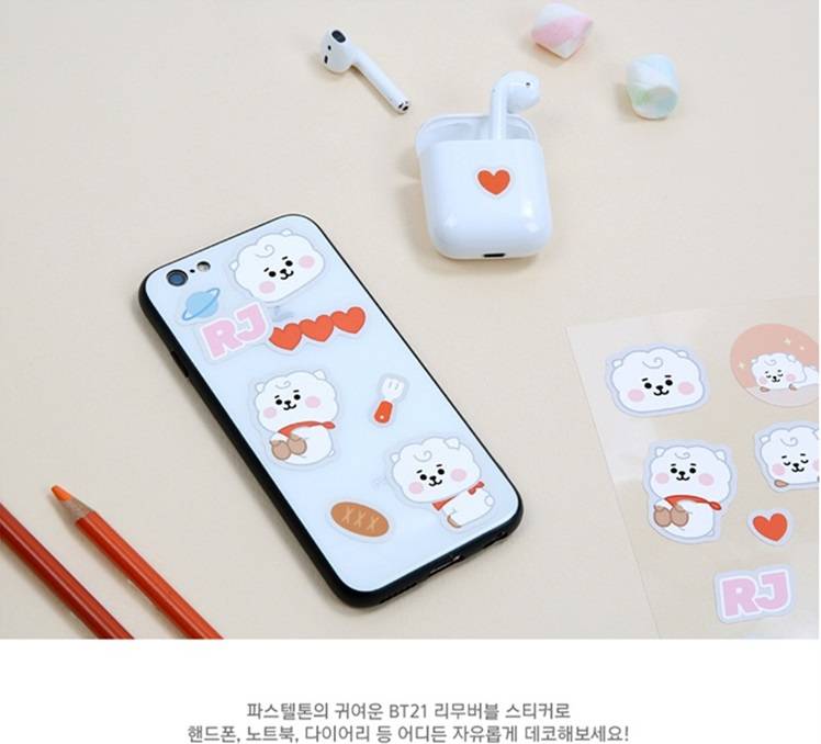 Hình dán mini xinh xắn tiện lợi 2021 NEW KPOP BTS BT21 Baby Cartoon Animals Sticker Cute Stickers Diary Sticker Scrapbook Decoration Stationery Stickers kids gift CHIMMY COOKY KOYA MANG RJ SHOOKY TATA