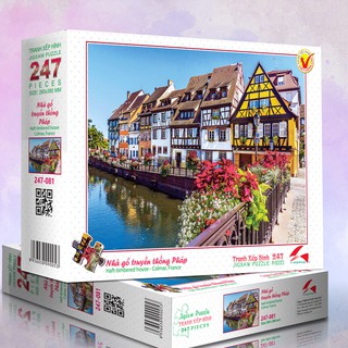 Tranh xếp hình 247 mảnh - Nhà gỗ truyền thống Pháp (247-081)