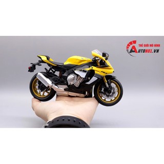 MÔ HÌNH YAMAHA YZF R1 60TH YELLOW 1:12 MSZ 7225