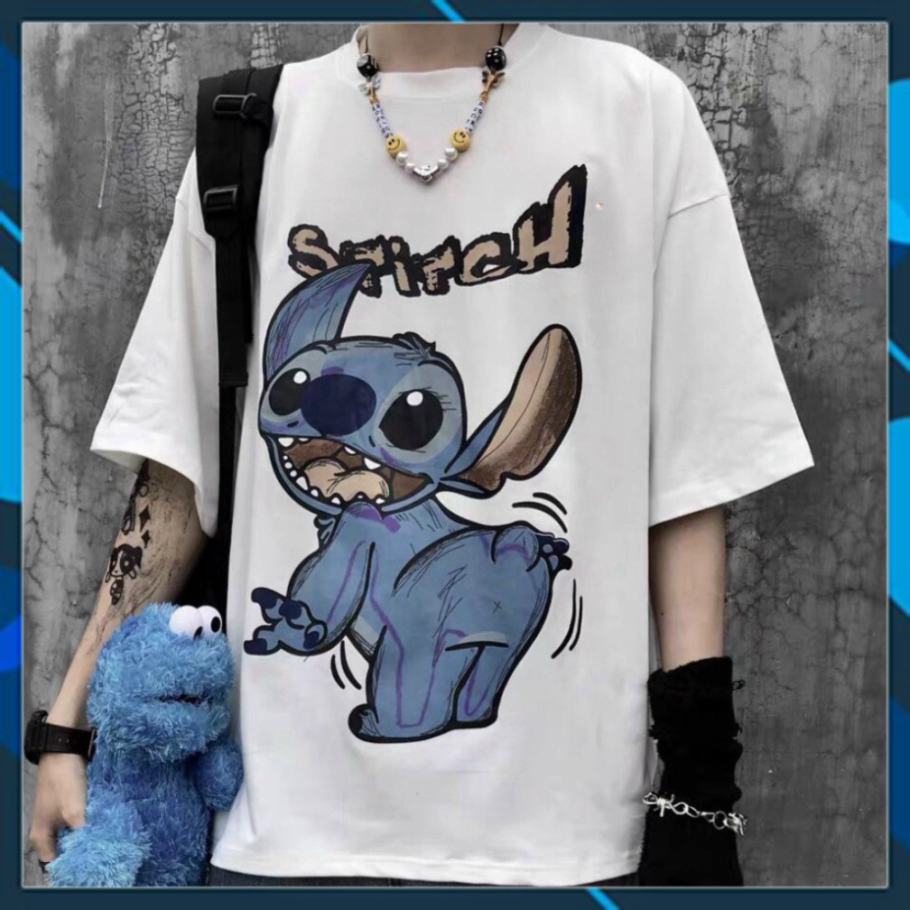 Áo Thun Tay Lỡ Form Rộng Stitch Siêu Hot🍁 Unisex nam nữ đều mặc được | BigBuy360 - bigbuy360.vn