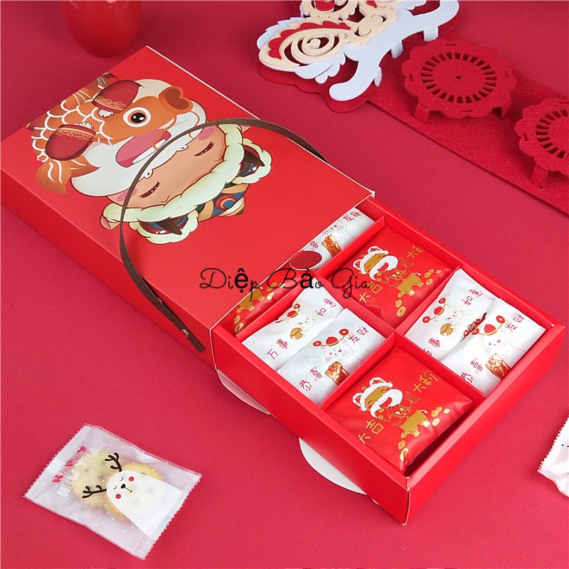 Hộp đựng bánh/kẹo Kỳ Lân (2 mẫu)