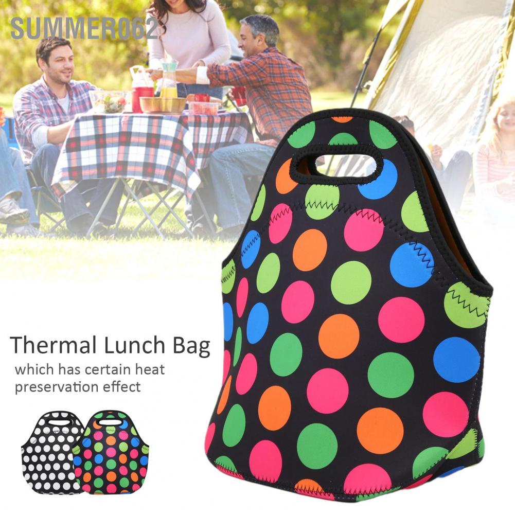 Túi giữ nhiệt đựng thức ăn trưa cầm tay chống nước thích hợp đi cắm trại
