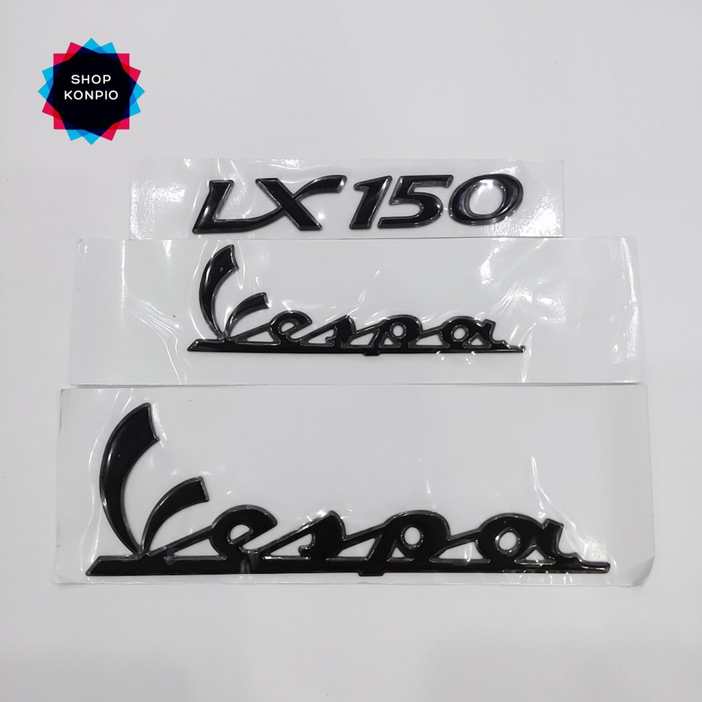 Bộ Tem Decal Vespa Lx 125 ie, Lx 150 Dập Nổi Chống Thấm Nước Chống Bay Màu