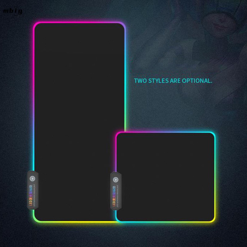 Miếng Lót Chuột Chống Trượt Có Đèn LED RGB Nhiều Màu Sắc Cho PC Laptop | BigBuy360 - bigbuy360.vn