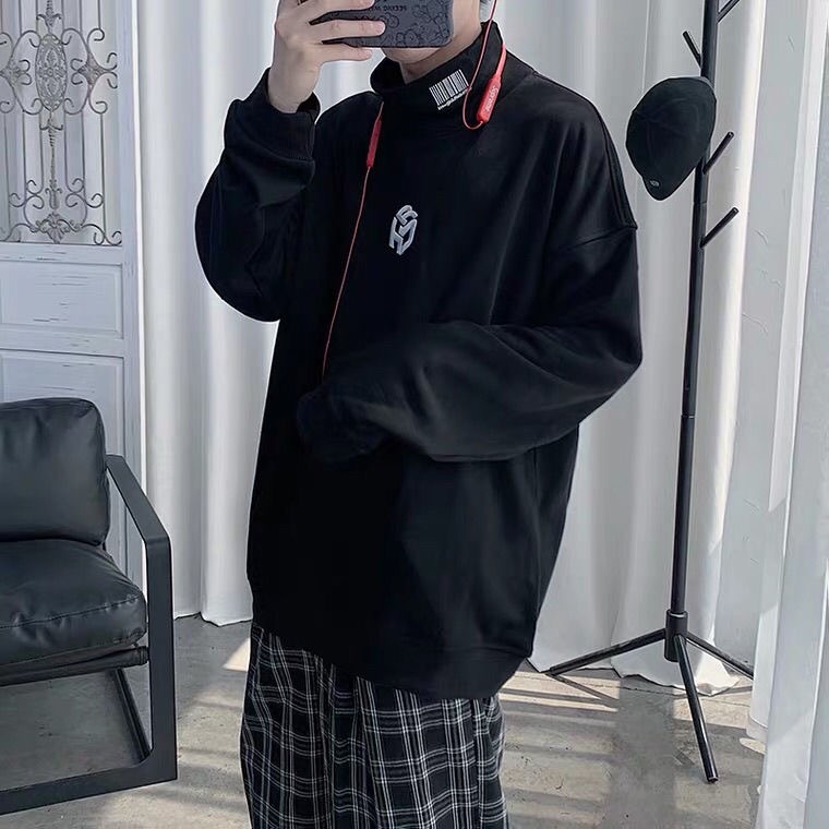 [ Mã 12FASHIONSALE1 giảm 10K đơn 50K ] 🎉Áo Sweater Cổ Cao Dáng Rộng Thời Trang Hàn Quốc Dễ Phối Đồ | BigBuy360 - bigbuy360.vn