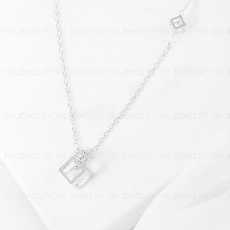 Dây chuyền xí ngầu bạc 925 cao cấp 🌼YN JEWELRY