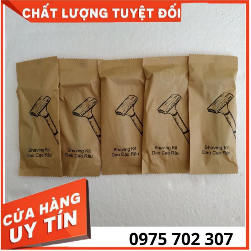 Bộ bàn chải đánh răng khách sạn bao bì giấy cao cấp, lược, chụp tóc, tăm bông dùng 1 lần