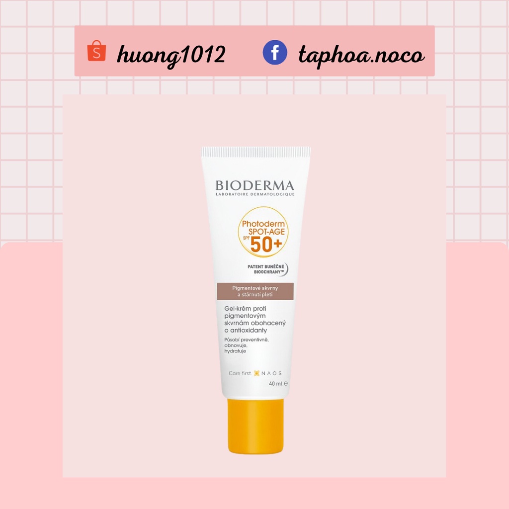 Kem chống nắng chống lão hoá Bio photoderm spot age spf50+