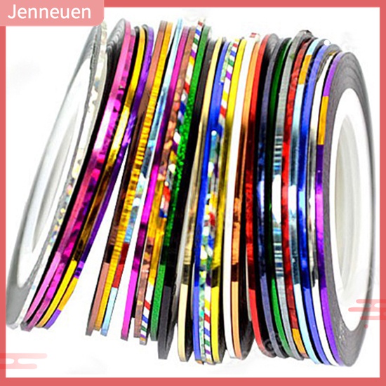 Cuộn 20m Dây Sticker 10 Màu Sắc Dùng Để Trang Trí Móng Nghệ Thuật DIY