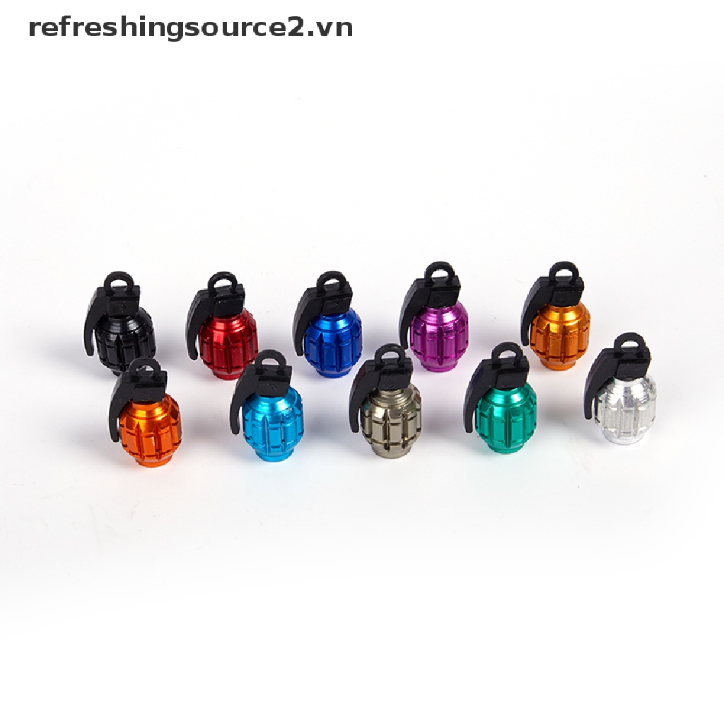 Bộ 2 Nắp Van Bánh Xe Bằng Nhôm Chuyên Dụng Cho Xe Mô Tô / Xe Hơi / Xe