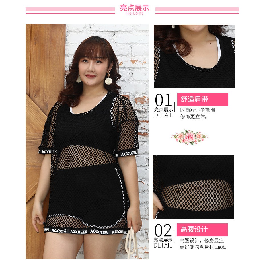 ( Có Video,Có Sẵn Big Size) Đồ Bơi Nữ Bikini 3 Mảnh Cho Người Mập | BigBuy360 - bigbuy360.vn