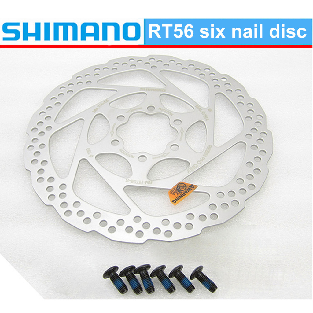 ĨA PHANH SM-RT56 Shimano DEORE Đĩa Xe Đạp Leo Núi 6 Bu Lông ĐĨA PHANH M610 RT56 M6000 Phụ Kiện Xe Đạp Leo Núi 160MM-168