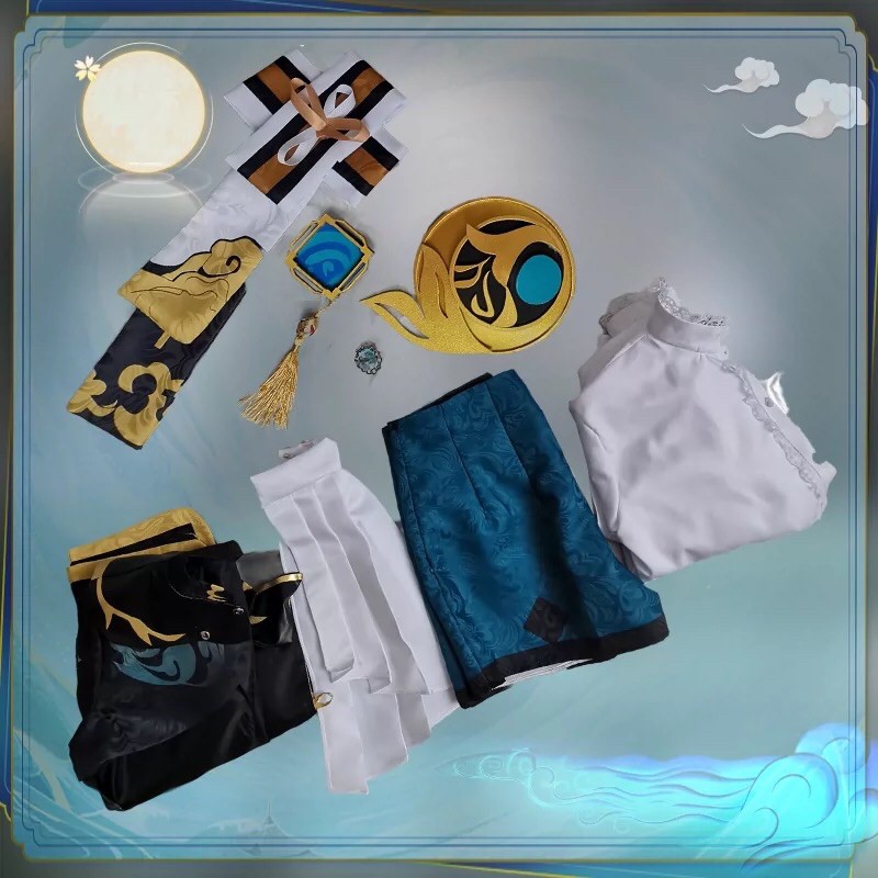 Set cosplay Xingqiu Genshin Impact