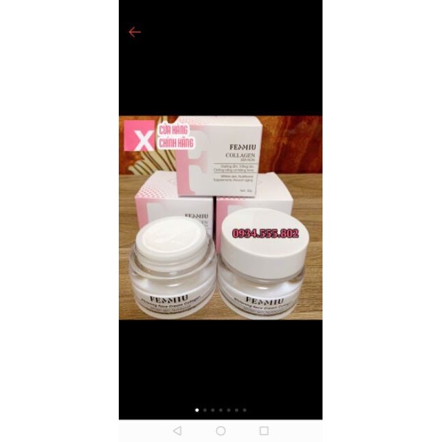 combo 2 kem collagen sữa non và 1 kem hút nám thải độc chì Femmiu