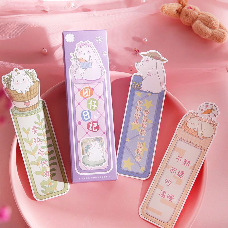Set 30 bookmarks đánh dấu trang hình thỏ