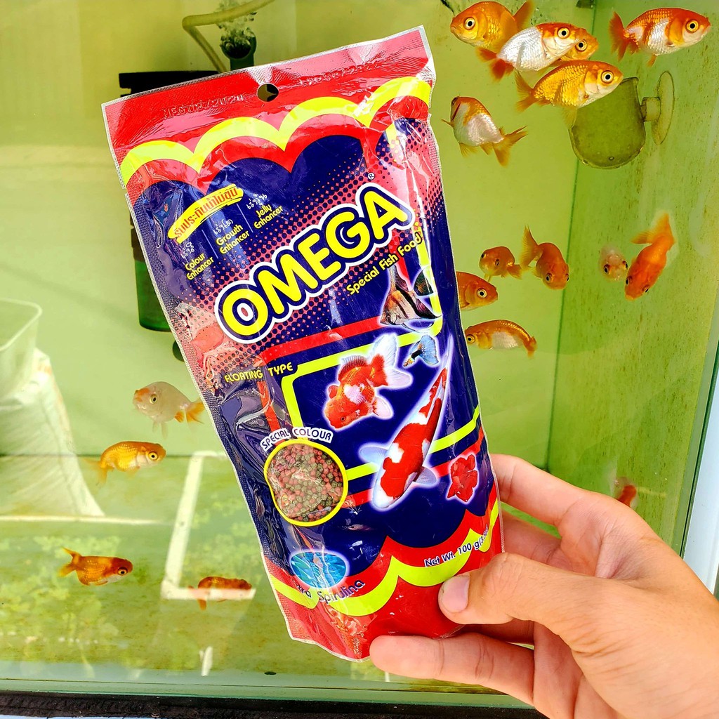 Thức ăn cá cảnh Omega giàu dinh dưỡng 100g