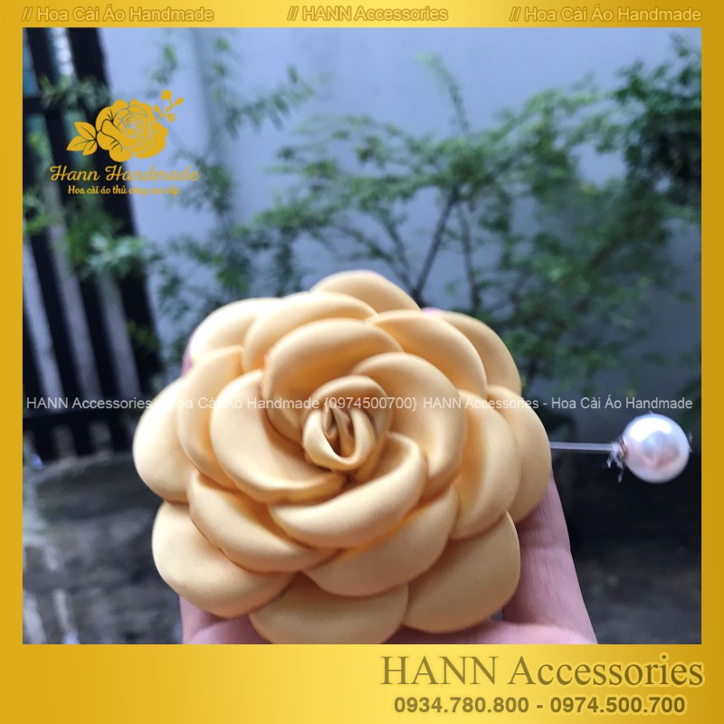 Hoa cài áo handmade chất liệu vải cao cấp, phụ kiện thời trang sang chảnh - Tag Hoa Cài Áo Váy Handmade