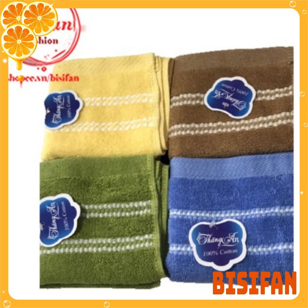 (KMĐ) Khăn mặt Thăng An chất cotton sợi bông siêu mềm không sổ lông khôg phai mầu trơn nhớt hàng Việt Nam chất lượng cao