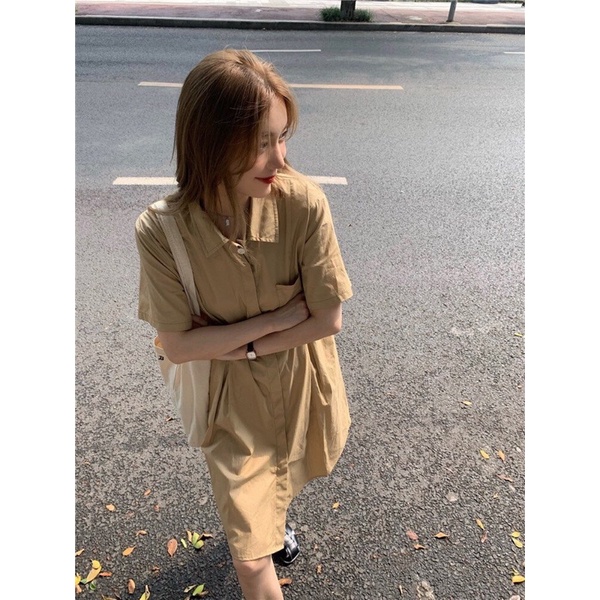 [Mã FAMARAL2 giảm 10K đơn 50K] [Ảnh thật/Video] ĐẦM BABYDOLL CỔ SƠMI TRẮNG Váy sơ mi trắng cộc tay | BigBuy360 - bigbuy360.vn