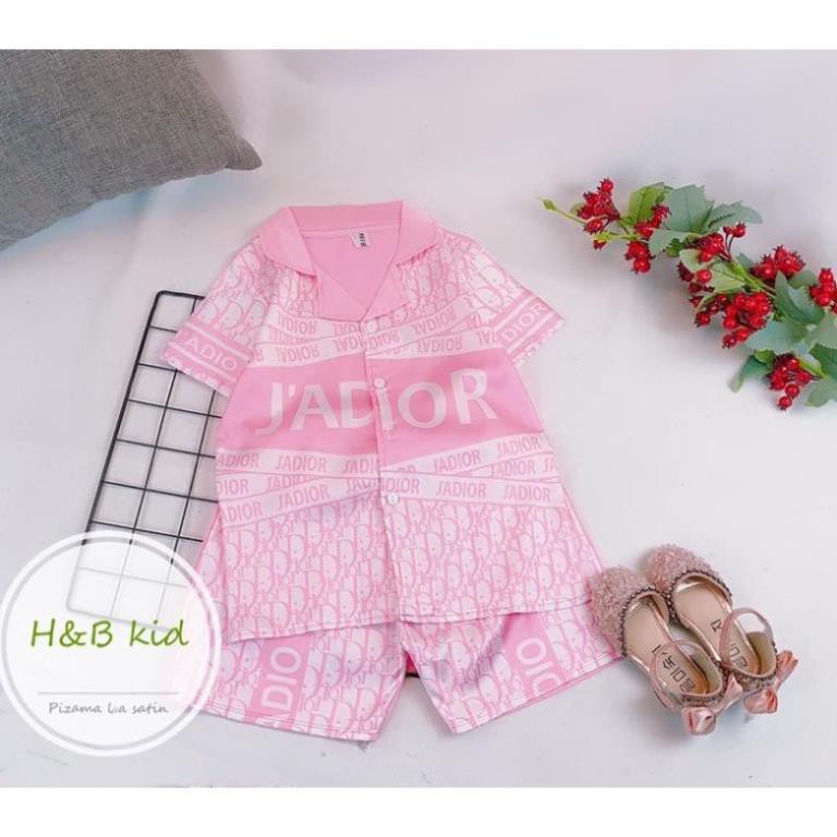 Pizama lụa Hàn cao cấp cho bé 17-31kg❤️Cộc tay